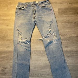 Vintage Levi’s 501
Waist:35
Length:34